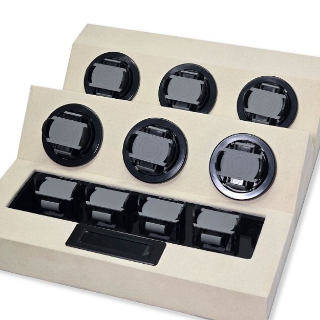 6 watch winder drawer insert with 4 watch holders beige velvet